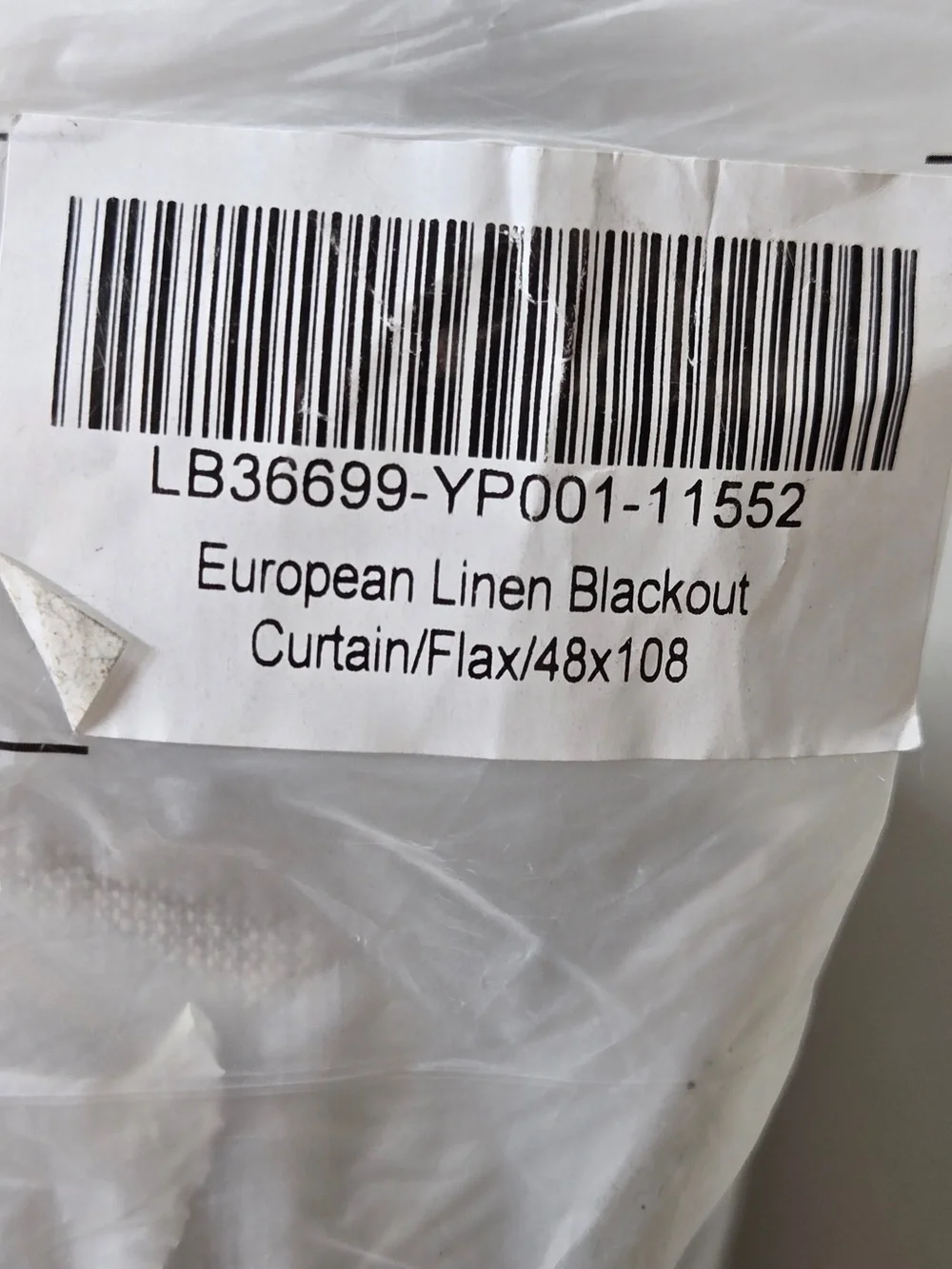 NWT QUINCE Set Of 2 48x108 European Linen True Blackout Curtains Flax 0040